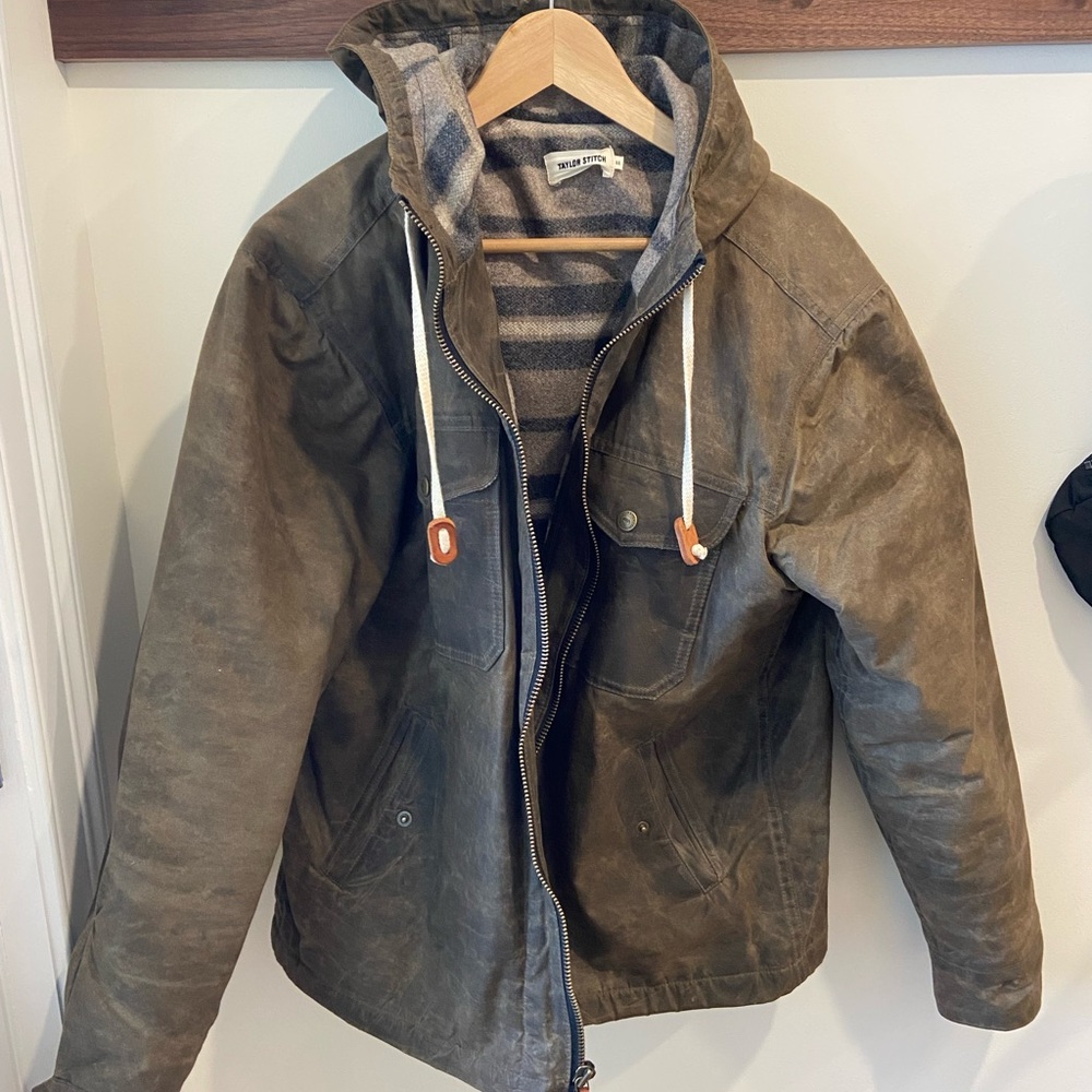 Taylor Stitch Lined Brown Field Jacket with Hood